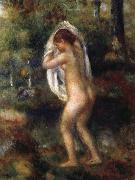 Young Girl Undressing renoir